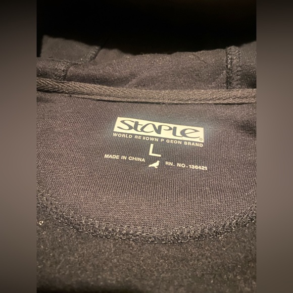 Staple - NWT WrldRnwn Pigeon Brand Since 1975 Zip Up Hoodie Mens size Large - Picture 11 of 12